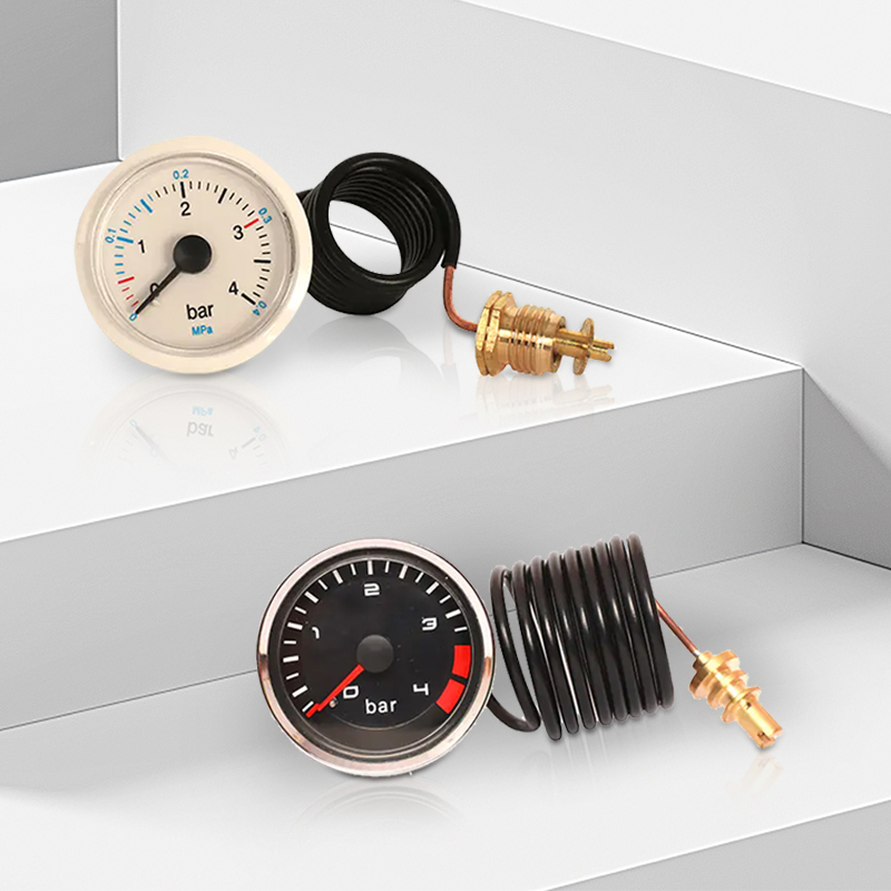 毛細血管を備えたHVAC圧力計、毛細血管の圧力計